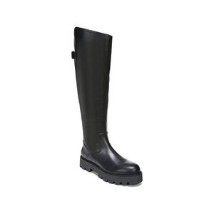 FRANCO SARTO Womens Black Wide Calf Balinboot Leather Riding Boot 7.5 M WC